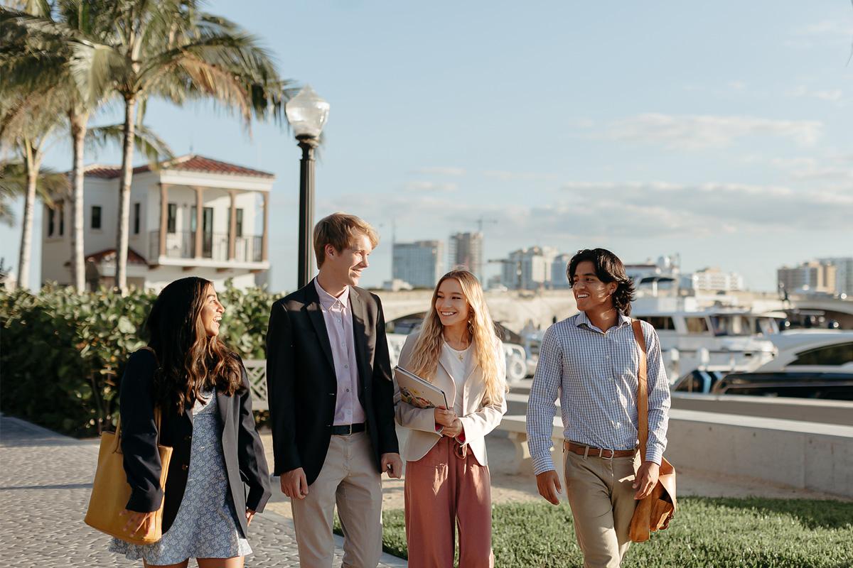 master of business administration mba students walk near the intercoastal waterway in 西<a href='http://vlxi.joyerianicaragua.com'>推荐全球最大网赌正规平台欢迎您</a>.